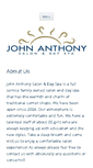 Mobile Screenshot of johnanthonysalon.net