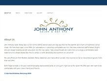 Tablet Screenshot of johnanthonysalon.net